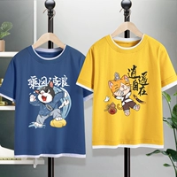 [Две части] ковбой синие сломанные волны белые+huang xiaoyao cat black