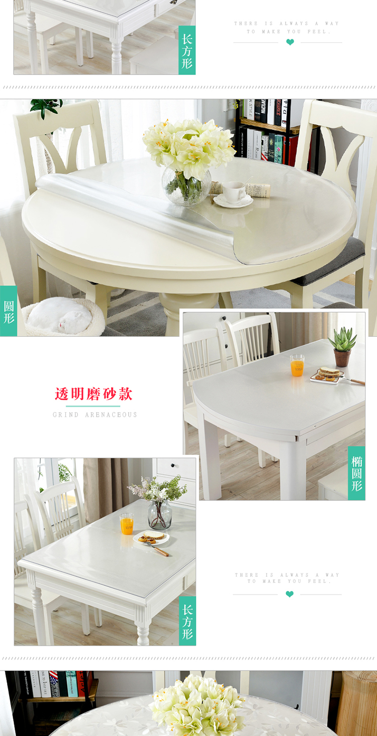 Nhỏ hình tròn vải lớn vòng bảng vải thủy tinh mềm chống thấm dầu nóng châu Âu Disposable mat PVC khăn trải bàn - Khăn trải bàn khăn trải bàn nhà hàng đẹp