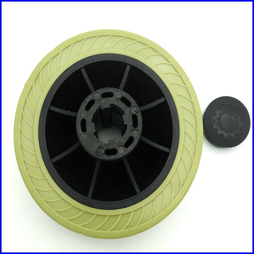 Automatic door wheel Jin Jianxing telescopic door wheel Jianxing head wheel 4 keyway rubber wheel Door accessories wheel