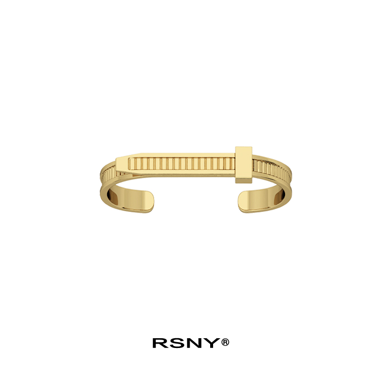 (Qing Lian Ao dog with the same paragraph) RSNY belt buckle bracelet trendy ins fashionable and versatile bracelet