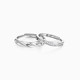 Cartillo crossing the love river ring couple models S925 silver plain circle pair ring niche birthday gift for girlfriend and boyfriend