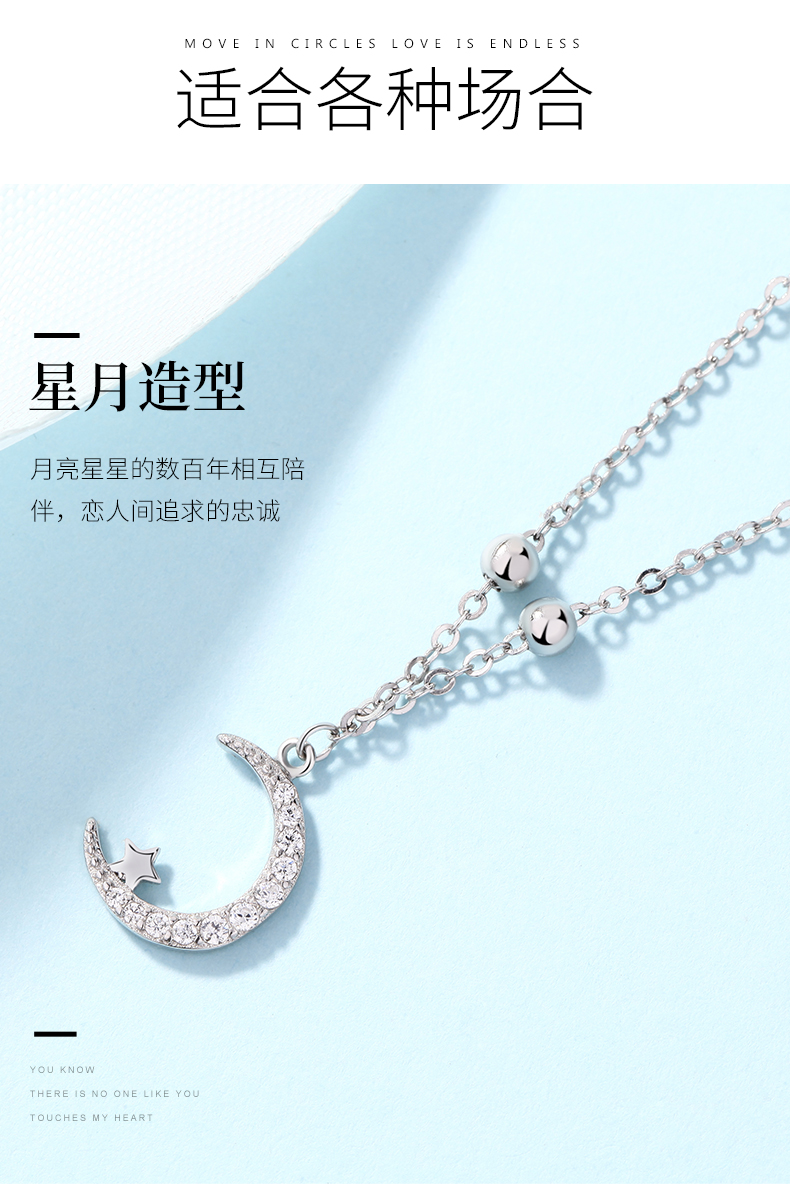 Katillo Stars Series 2018 Mới 925 Sterling Silver Cá tính Vòng chân Nữ Hàn Quốc Sinh viên đơn giản Sen Retro các mẫu lắc chân bạc nữ đẹp