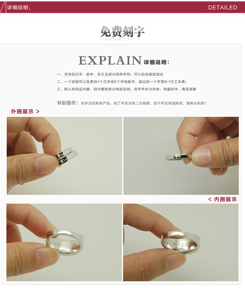 Bague homme en Acier au titane - Ref 3088052 Image 30