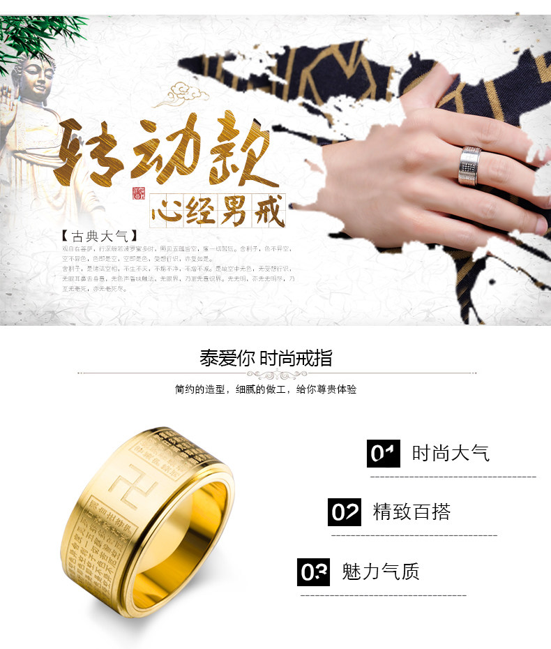 Bague homme en Acier au titane - Ref 3087780 Image 7