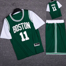 Short-sleeve set basketball suit fake two-piece basketball sports suit T-shirt mens shorts Celtic short-sleeve jersey