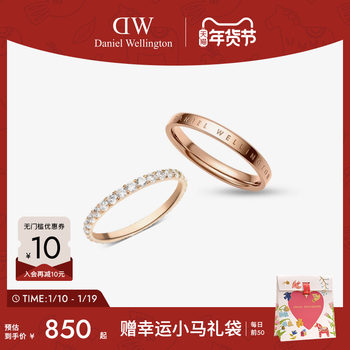 [New Year's Gift] Dw Couple Rings Flowing Light Series Light Luxury High-End Rings for Women Simple Ring Niche Design