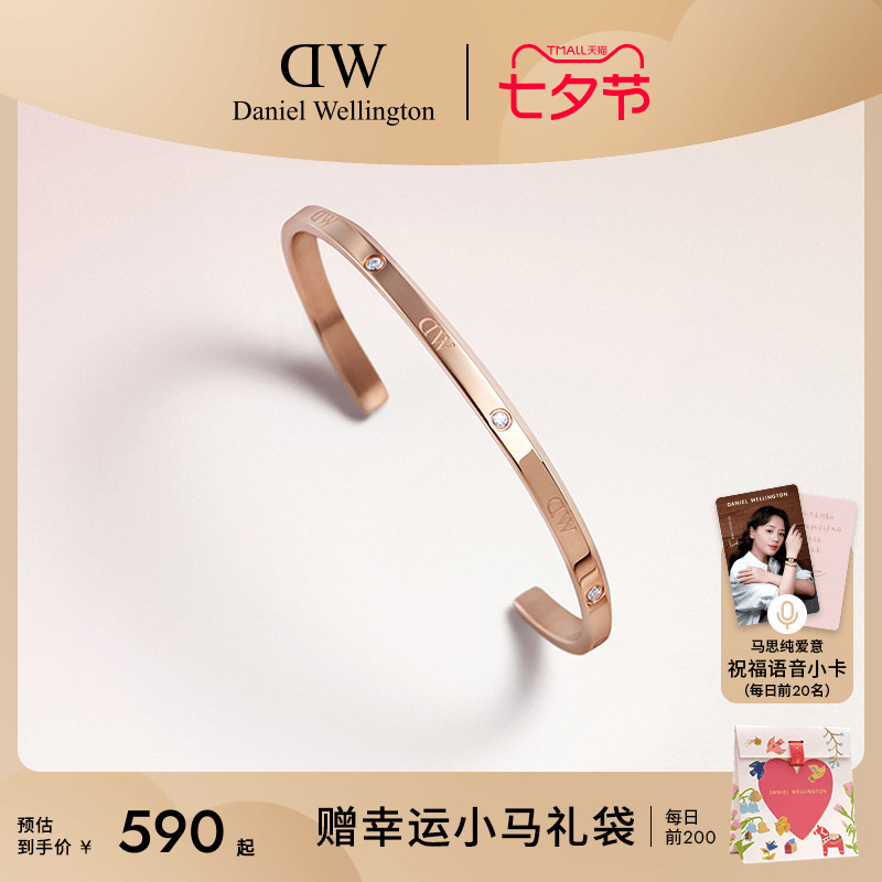 [Chinese Valentine's Day Gift] Dw Bracelet Couple's Matching Classic Series Star Bracelet Rose Gold Bracelet Pair Bracelet
