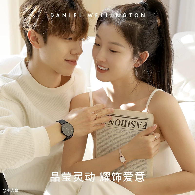 Золотое кольцо Daniel Wellington, розовое золото, подарок на день рождения, стиль легкой роскоши, стиль высокого качества