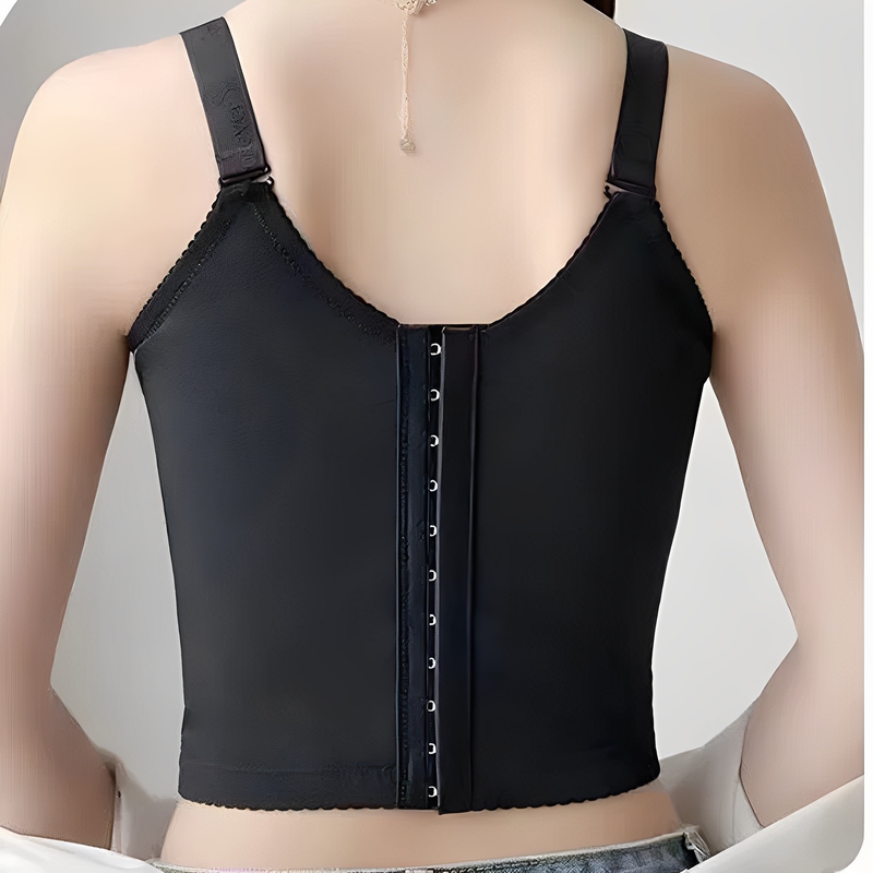 Beauty Salon Shapewear Longline Bra with 11 Hooks, Underwire, Body Management and Adjustment Shapewear, Tummy Control Bra