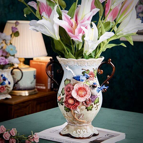 Fangya magpie ceramic vase home accessories wedding gift TV cabinet wine cabinet porch decoration wedding gift pendulum