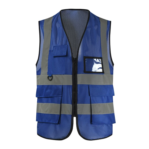 Летний светоотражающий безопасный жилет для работы, с печатью вашего логотипа