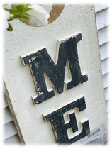 Solitude-style solid wood retro made old solid welcome card wall-hanging garden decoration pendant nostalgic style