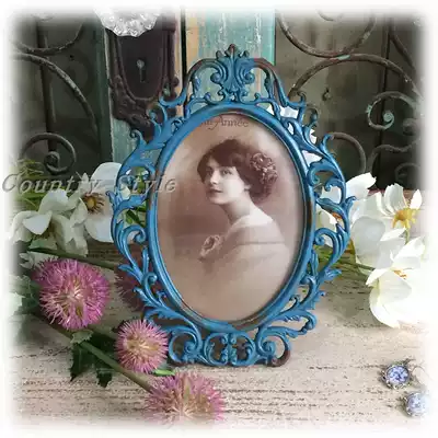 French country vintage vintage iron hollow vines photo frame ornaments shooting props