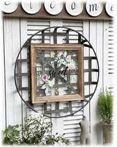 Solitary-style solid wood iron art woven glass rose HOME SWEET HOME decoration wall-mounted