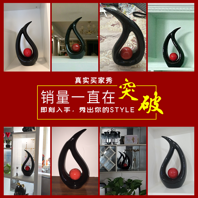 Jingdezhen decorative furnishing articles creative modern home decoration decoration wedding gift for a birthday gift on the moon