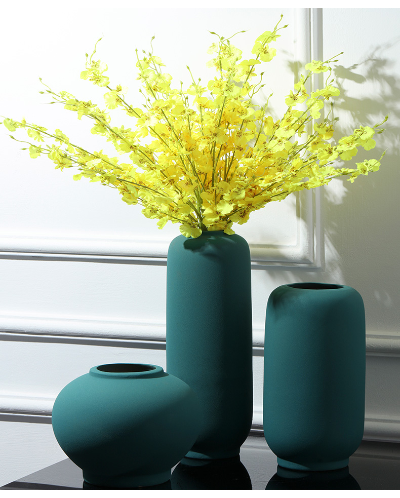 Light and decoration vase dried flower adornment is placed in the sitting room is contracted and I household table creative Nordic ceramic bottle arranging flowers