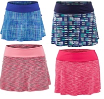 KSwiss Wms Deuce Skirt Womens Tennis Short Skirt with one-piece Lined Shorts US version