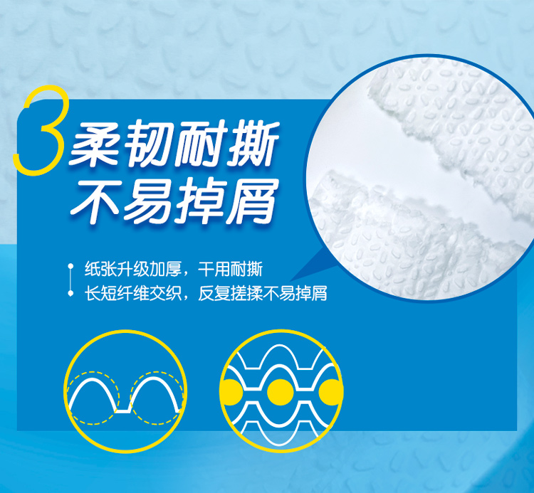洁云 可溶性厕纸 3层*130抽*8包免垃圾分类 图4