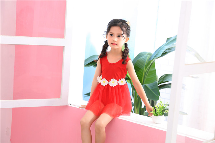 Đồ bơi trẻ em Hàn Quốc 1903 lưới mới sinh viên thời trang bảo thủ eo ngọt ngào áo tắm mùa xuân nóng bỏng - Bộ đồ bơi của Kid quần bơi trẻ em