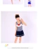 Đồ bơi Hàn Quốc phiên bản hot mùa xuân 2018 cho trẻ em áo tắm ren một mảnh sọc 1003 nữ đồ bơi trẻ em nữ lớn Bộ đồ bơi của Kid