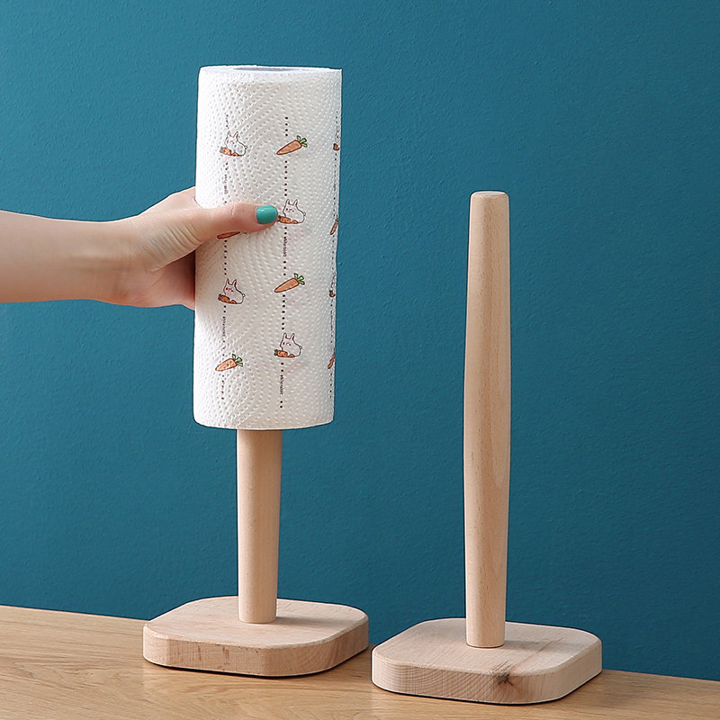 Kitchen Disposable Rag Vertical Bracket Shelving for dry and wet Slacker Rag Containing layer Shelf Drum Paper Shelf