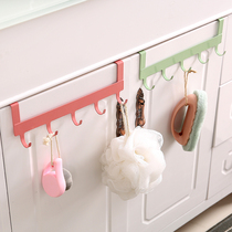 Kitchen shelf cabinet door back door adhesive hook free incognito free punch iron clothes hanger coat rack