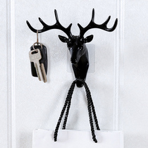 Antler American home decoration hook wall shelf Wall creative wall personality Deer head wall key holder