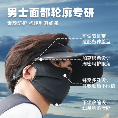 Тонкая трехмерная шелковая летняя дышащая медицинская маска, защита от солнца, защита глаз