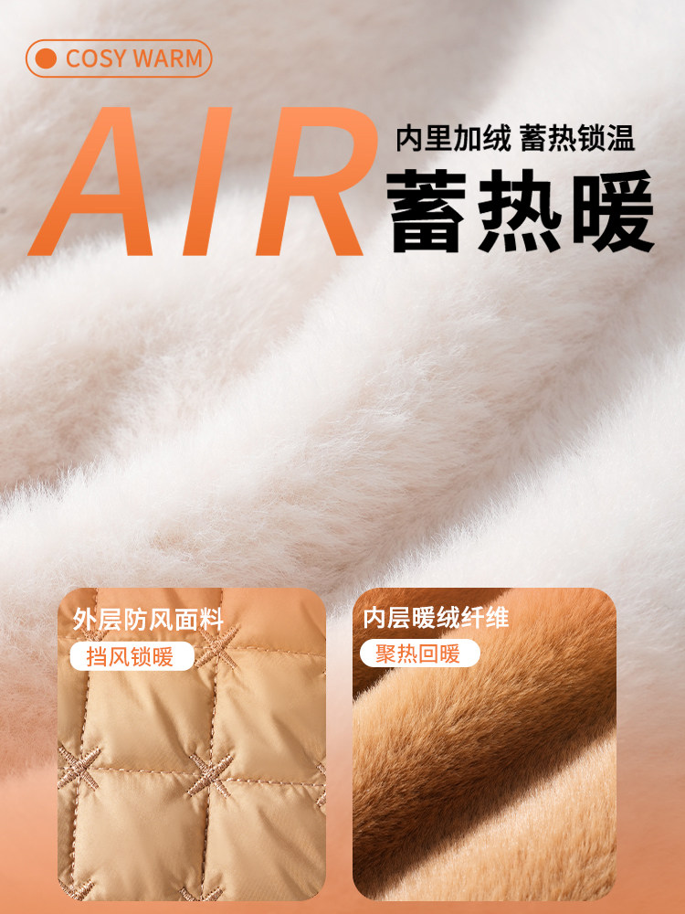 Hat and Scarf Combo for Women in Winter, Fleece-Lined, Thickened, Windproof, Warm, Suitable for Electric Bike Riding, Men's Head Cover, Cotton Hat, Lei Feng Hat