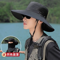 Съёмная черная маска, 54-62см, 13см