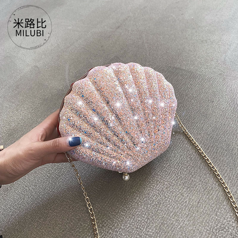 Child Scapegoat Satchel Satchel Fashion Girl Kid Bag Cute Little Satchel Princess Net Red Girl Shells Bag Round