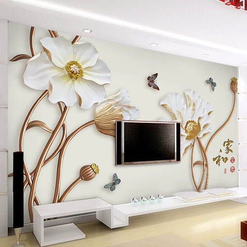 Телевизионный фон стены обои гостиная 3D обои атмосферные фильмы телевизор Телевизионное украшение стены бесшовная стена 5d Трехмерная шишка роспись