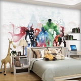 Обои на обои граффити мультфильм детская комната обои мальчики личные творческие отели