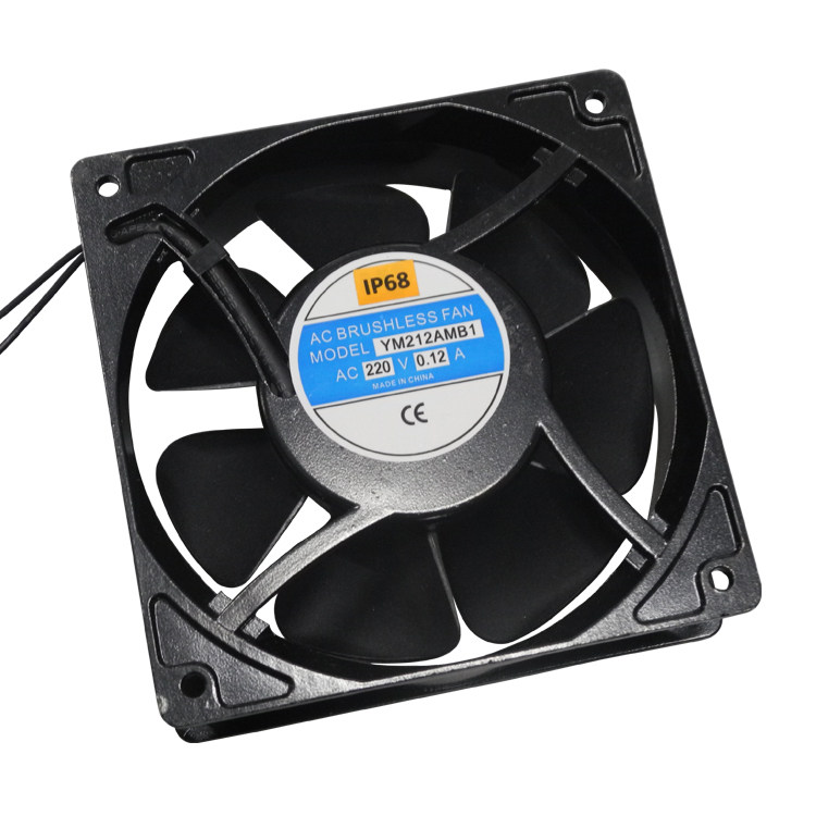 Ultrasonic industrial humidifier axial fan AC 220V DC 48V 12038 waterproof fan 12cm