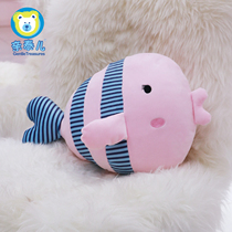 Pro Taire Plush Toy Clown Fish Lean on Pillows Creative dolls Genuine Pink pink Pillow Home Sofa Cushions