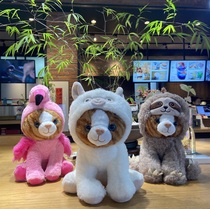 Pro Taer Plush Toy Kitty Paparazzi Cat With Fiery Bird Hat Plush Toy Wizard Hat Kitty Doll