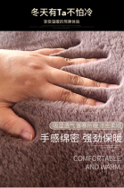 general purpose thickened car seat cushion winter plush car cushion thermal anti-slip single piece three-piece set winter imitation rabbit fur seat cushion