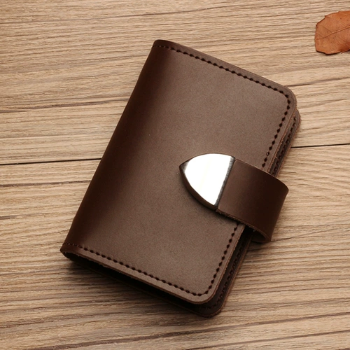 Кожаный ретро картхолдер для визитных карточек для водительских прав, из натуральной кожи, подарок на день рождения