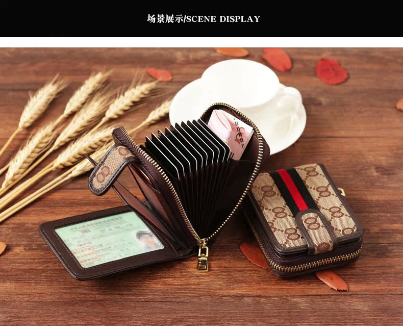 Công suất lớn đa chức năng nữ dây kéo thẻ cơ quan thẻ kinh doanh chủ thẻ nam giấy phép lái xe nhiều thẻ - Chủ thẻ ví đựng thẻ atm nam hà nội