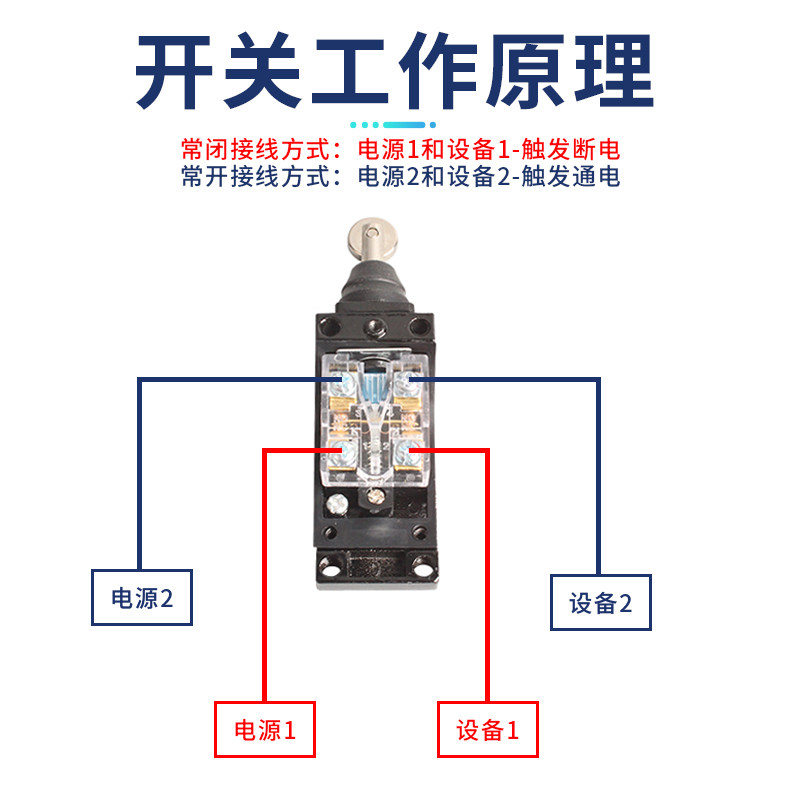Travel Limit Switch D4V-8108Sz-N/8104/8166/07/11/12/69 Self-Resetting Roller Rocker Arm