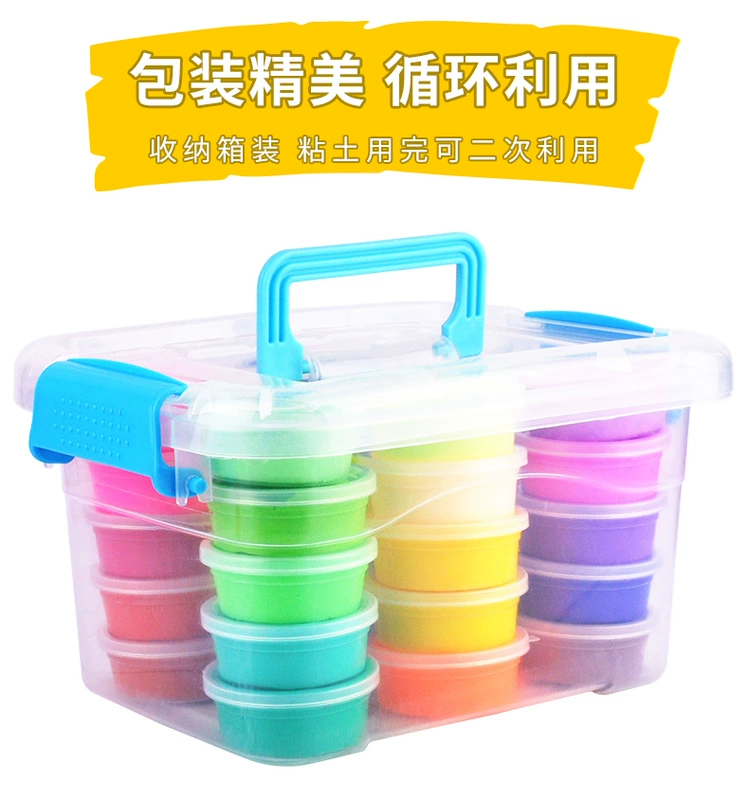 Đất sét siêu nhẹ 24 màu 36 màu plasticine không gian đất sét bông tuyết đất sét bộ đồ chơi trẻ em handmade bán buôn - Đất sét màu / đất sét / polymer đất sét,