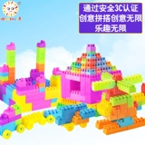 Большой пластиковый конструктор, игрушка, раннее развитие, 6 лет