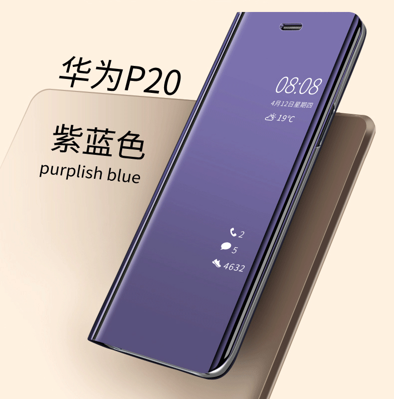 Du lịch cá mập Huawei P20 vỏ điện thoại di động màu đỏ P20pro thông minh bảo vệ da trường hợp mỏng P10 gương lật P10plus phụ kiện bao gồm tất cả chống mùa thu cổ tích dễ thương nam giới và phụ nữ por cá tính sáng tạo tide thương hiệu