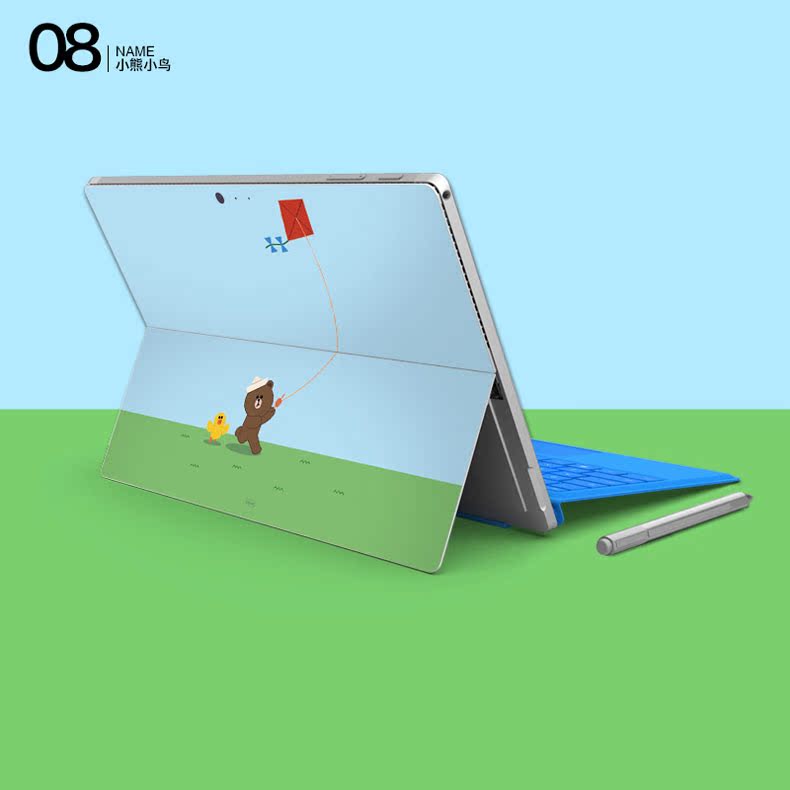 SkinAT Surface Pro 4 phim Máy tính bảng Microsoft bảo vệ phim quay lại viền phụ kiện sáng tạo