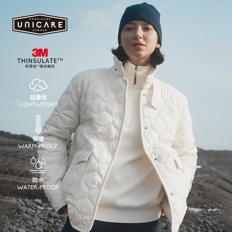 Unicare Adult Men's and Women's Autumn and Winter Cold-Proof Jacket Trendy 3m Thinsulate Classy Warm Gourd-Pattern Cotton Jacket 2026