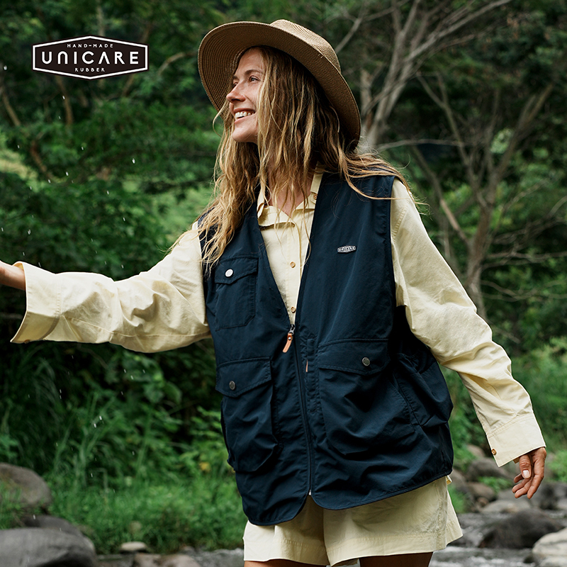 Unicare Multi-Pocket Vest Outdoor Photography Fishing Vest Quick-Drying Sleeveless Jacket Lightweight Vest