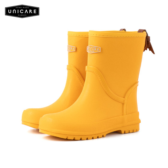 UNICARE new lightweight children's rain boots non-slip waterproof rain boots mid-tube thick-soled fashionable outdoor water shoes