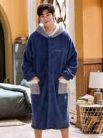 Длинные волосы D0AA Тибетский синий халат мужчина