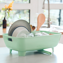 Japan imported ASVEL kitchen drain bowl rack plastic dish dish tableware storage basket rack