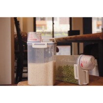 asvel Japanese milk-like rice bucket sealed insect-proof moisture-proof coarse grain storage tank cone-shaped rice mouth